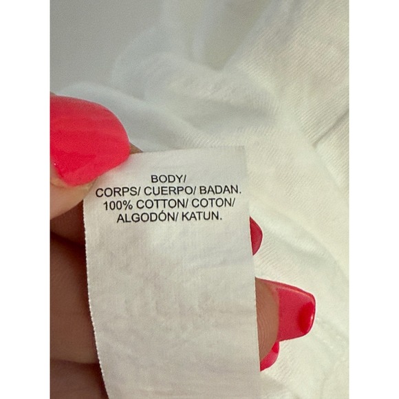 Lucky Brand Sleeveless Top Embroidered V-Neck Casual Tank Top White 2X - Picture 3 of 5